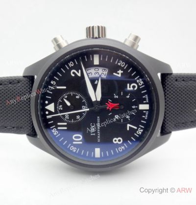 New Copy IWC Big Pilot Top Gun Automatic Watch Black Case